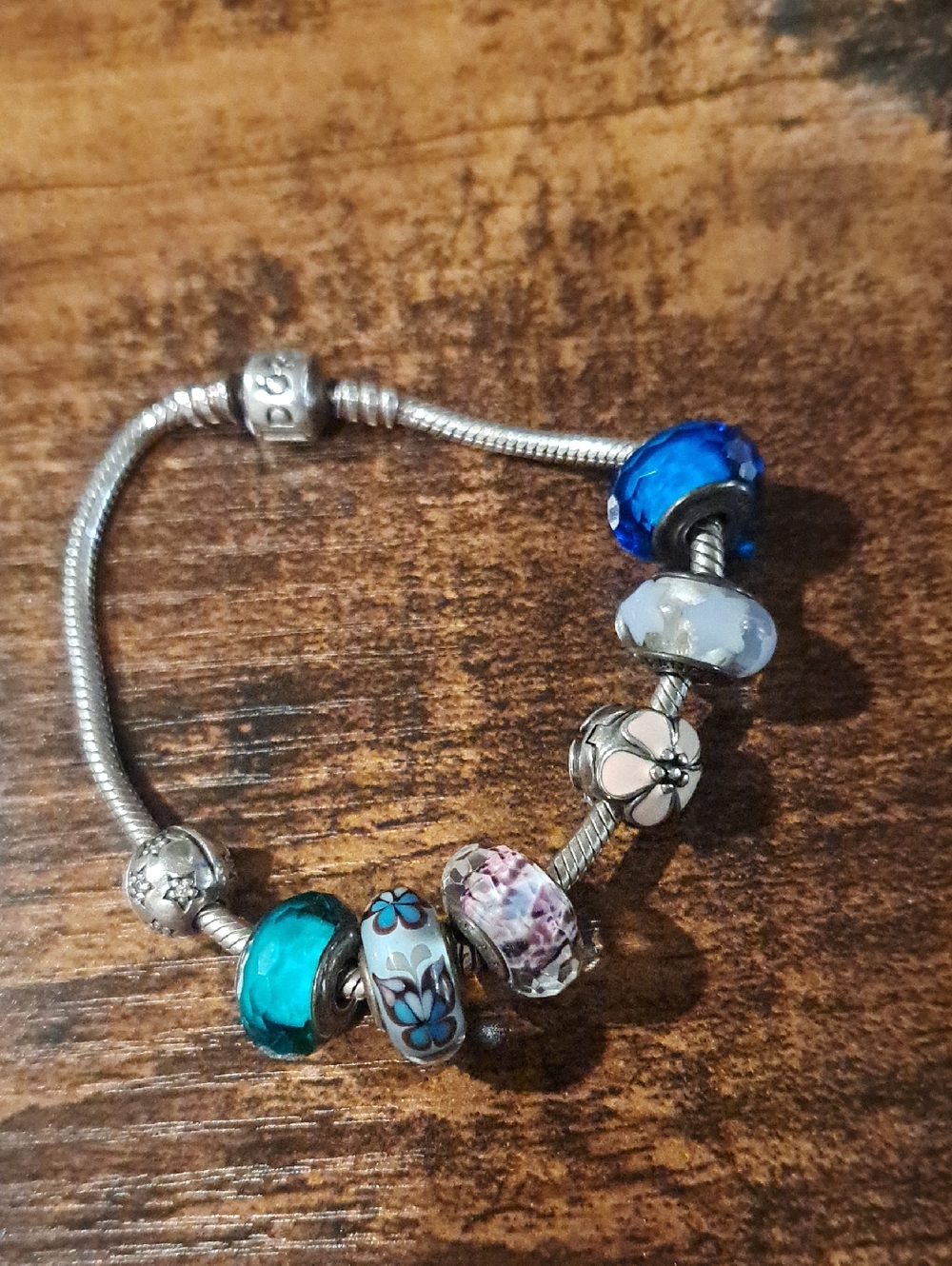 Pandora Sterling Silver Bead Charm Bracelet - Picture 2 of 4